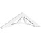 Ekena Millwork Pitch Stanford Architectural Grade PVC Gable Pediment, 36"W x 9"H x 1"P (6/12) GPP036X009X100STA - alternate 1